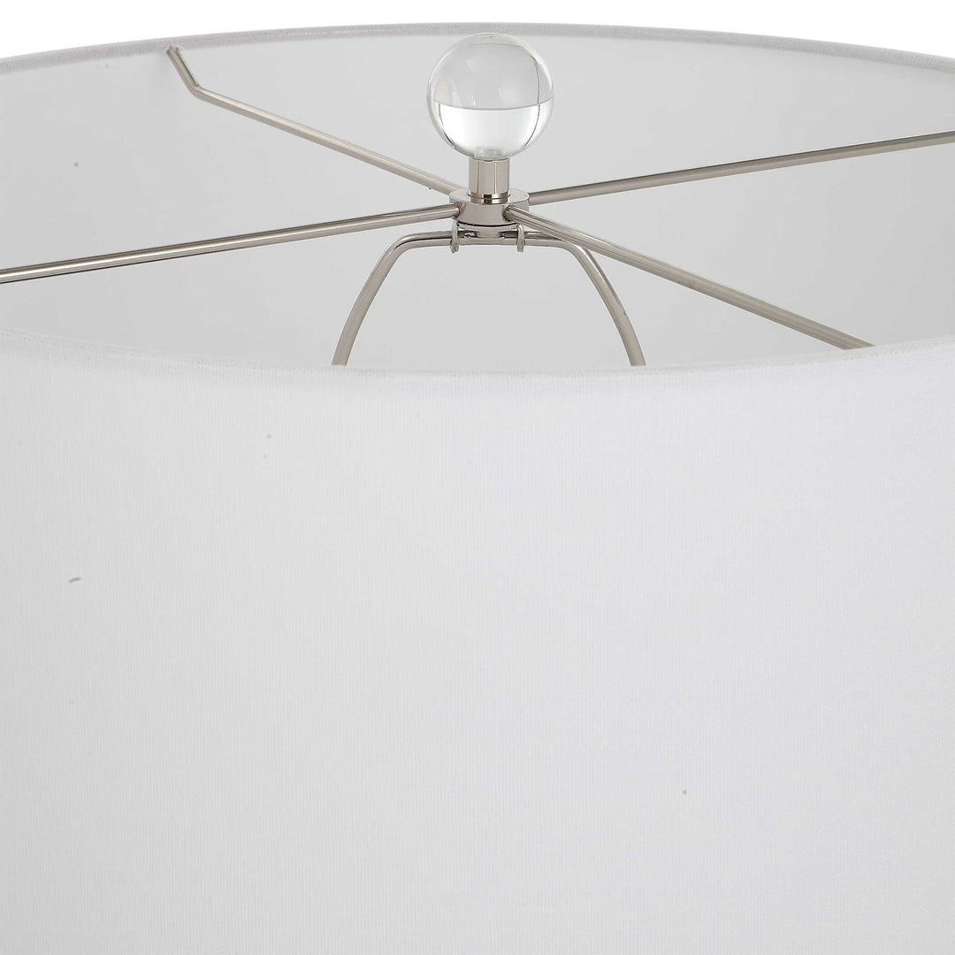 Caralina - Geometric Table Lamp - Gray