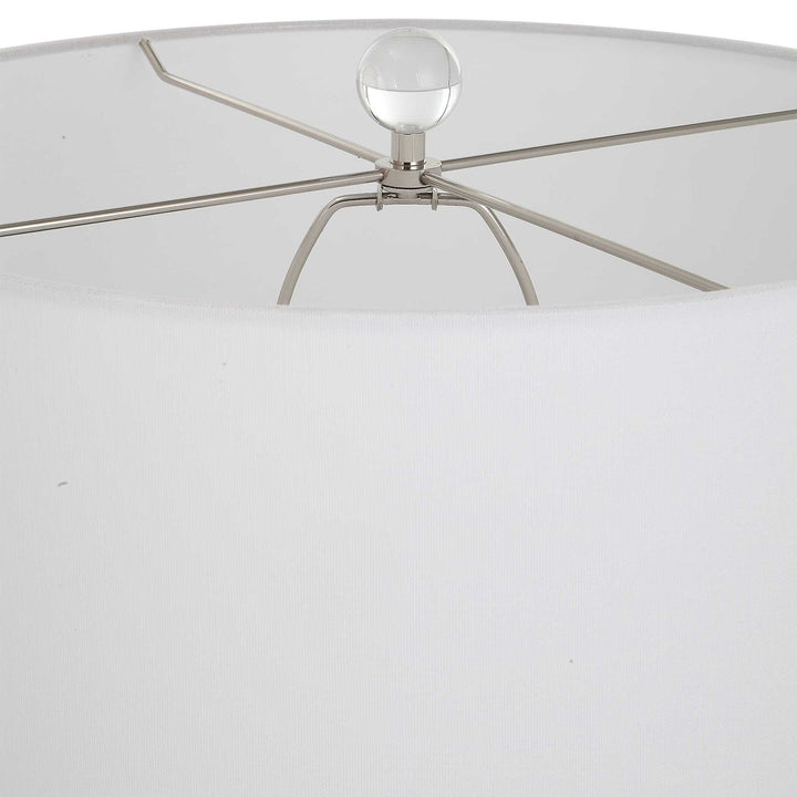 Caralina - Geometric Table Lamp - Gray