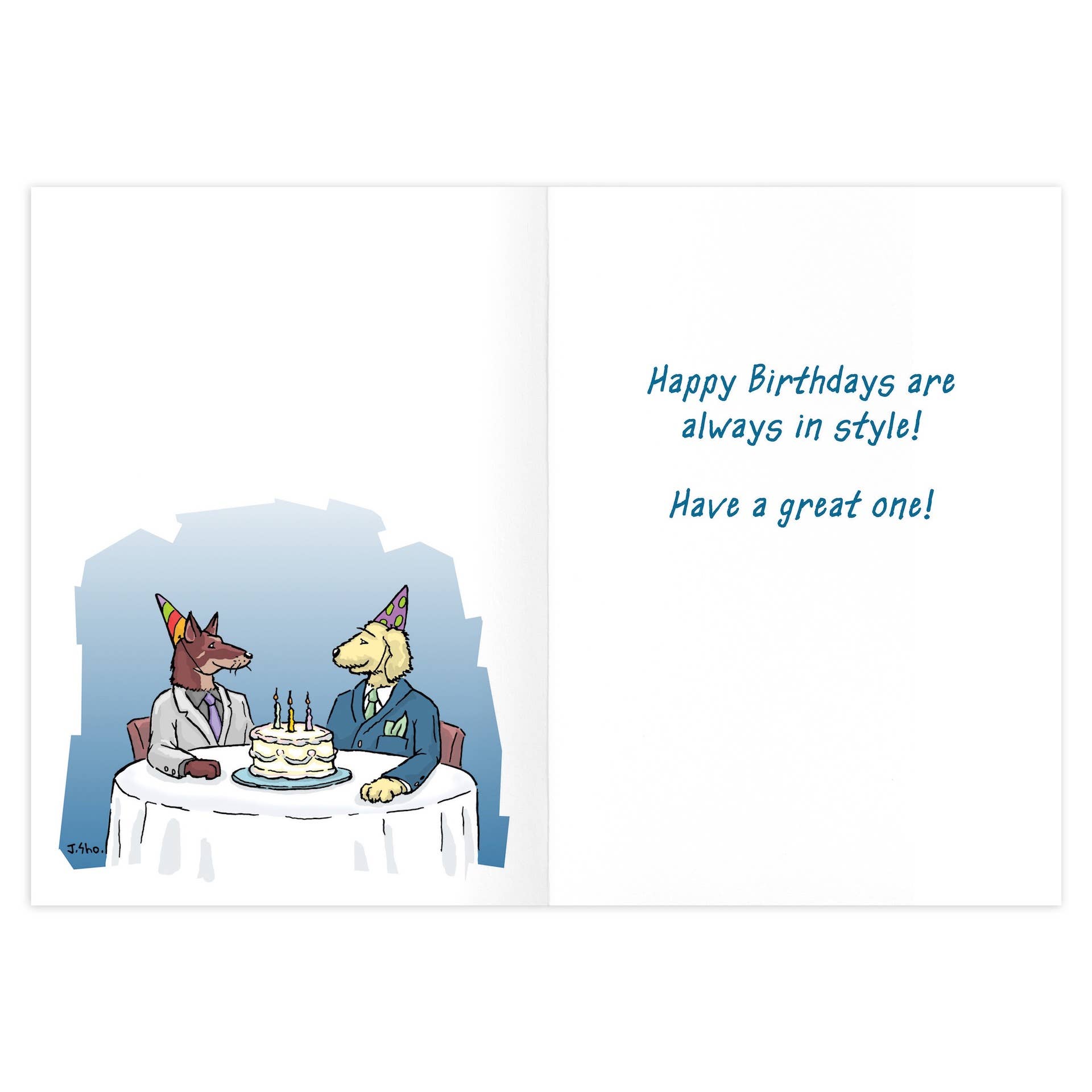 Pocket Square Poop Bag Birthday Card - 9462