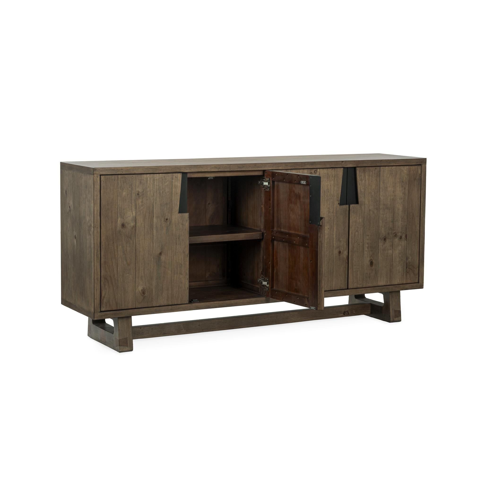 Lyra - 4 Door Buffet - Smoke Brown