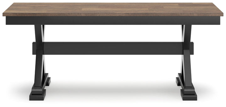 Wildenauer - Brown / Black - Large Dining Room Bench