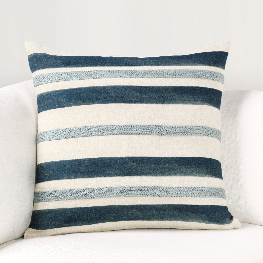 Catania - 22" x 22" Seiano Pillow - Blue