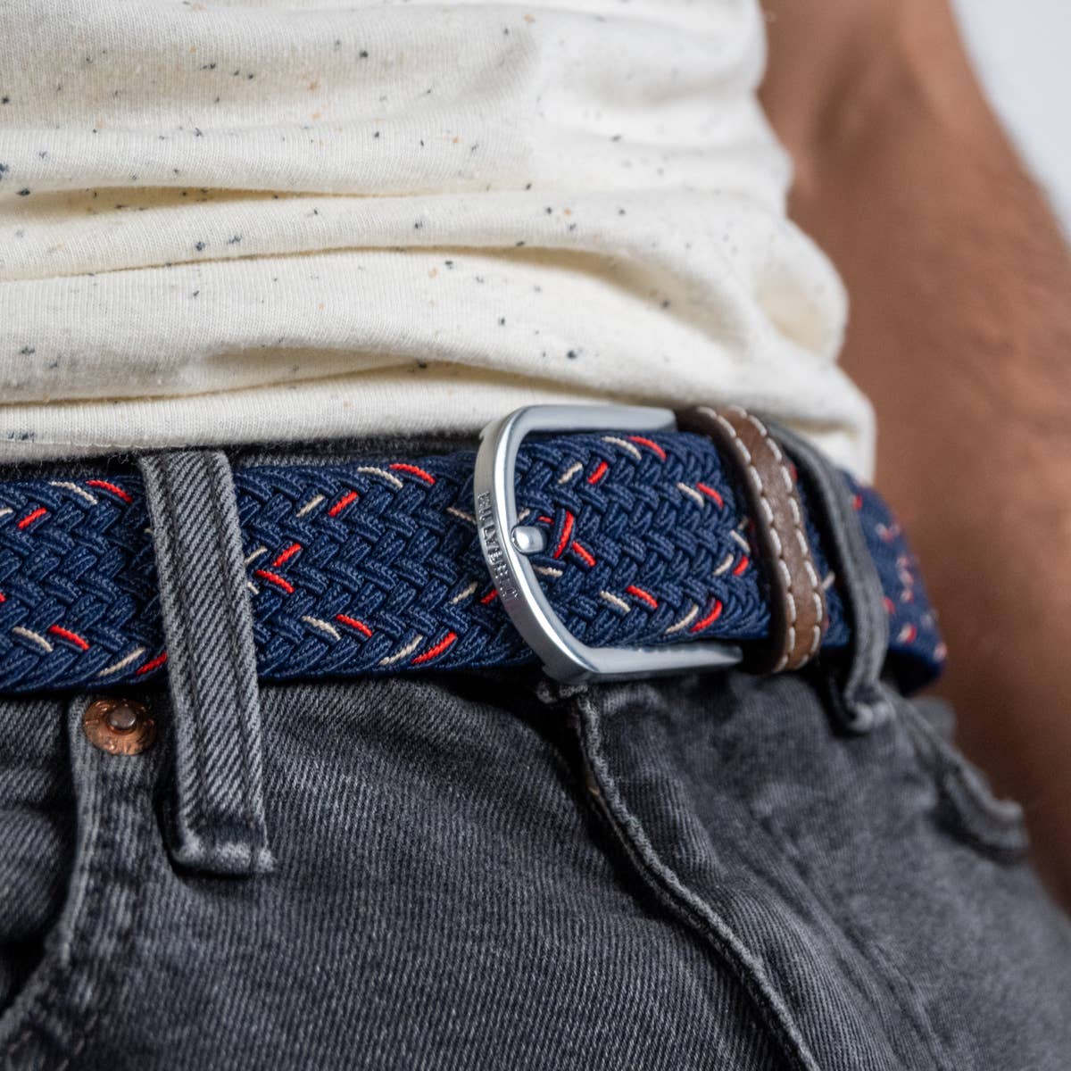 Oxford elastic braided belt: Size 2