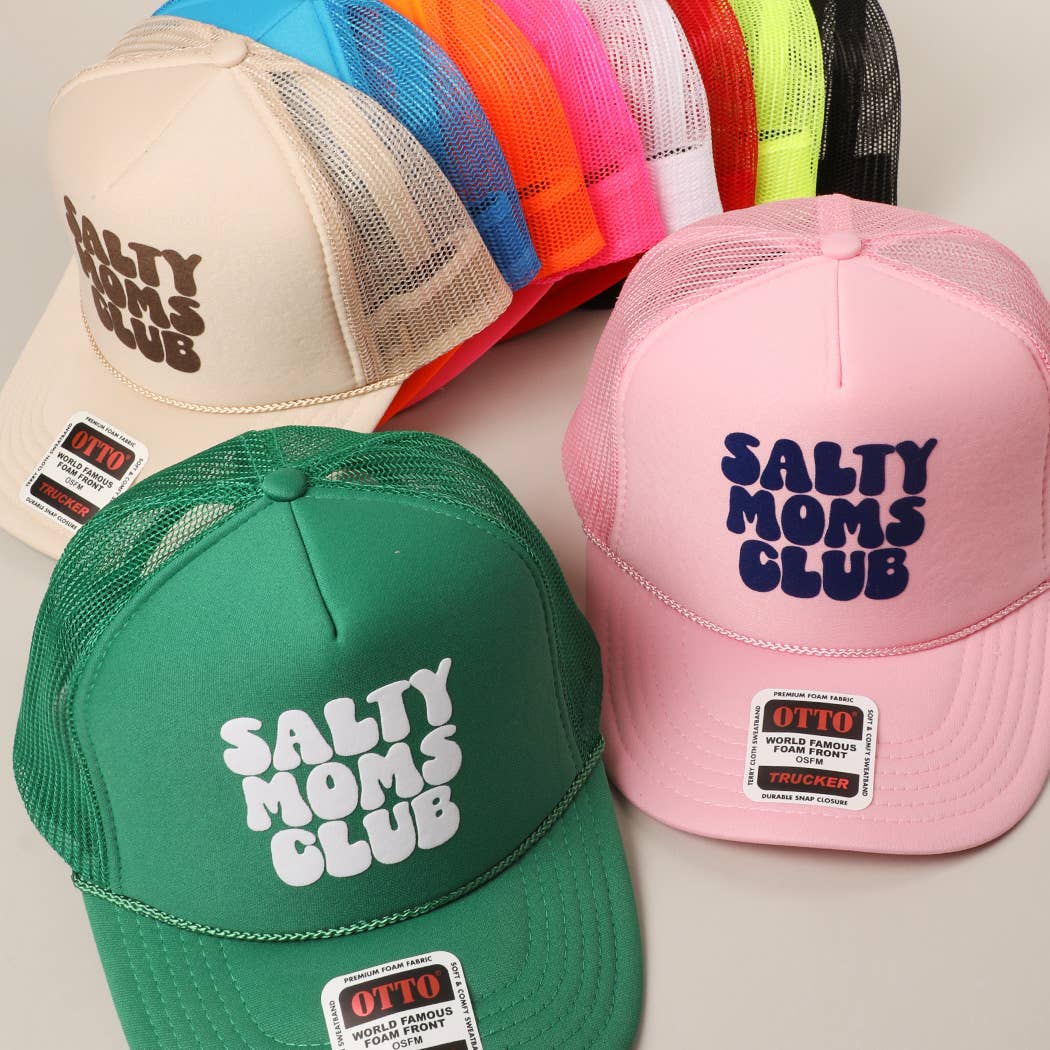 Salty Moms Club Printed Mesh Back Trucker Hat