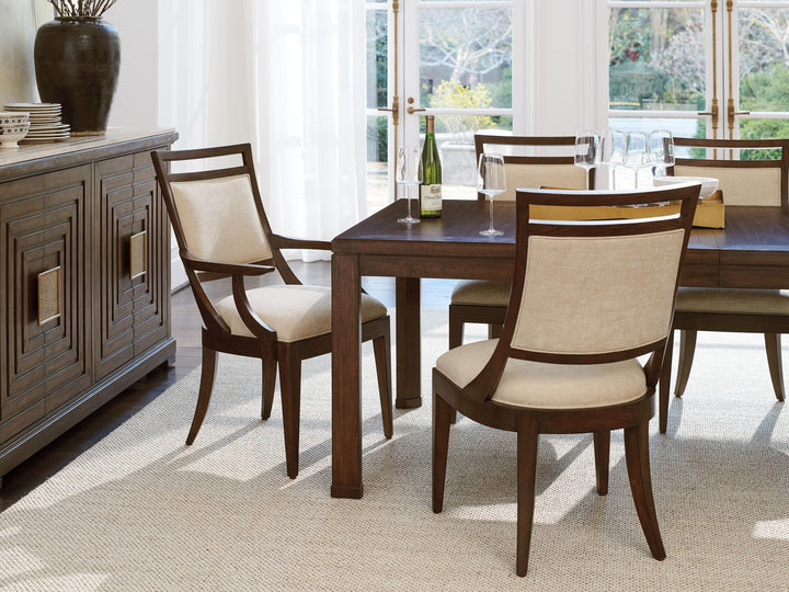 Silverado - Driscoll Fabric Side Chair - Dark Brown