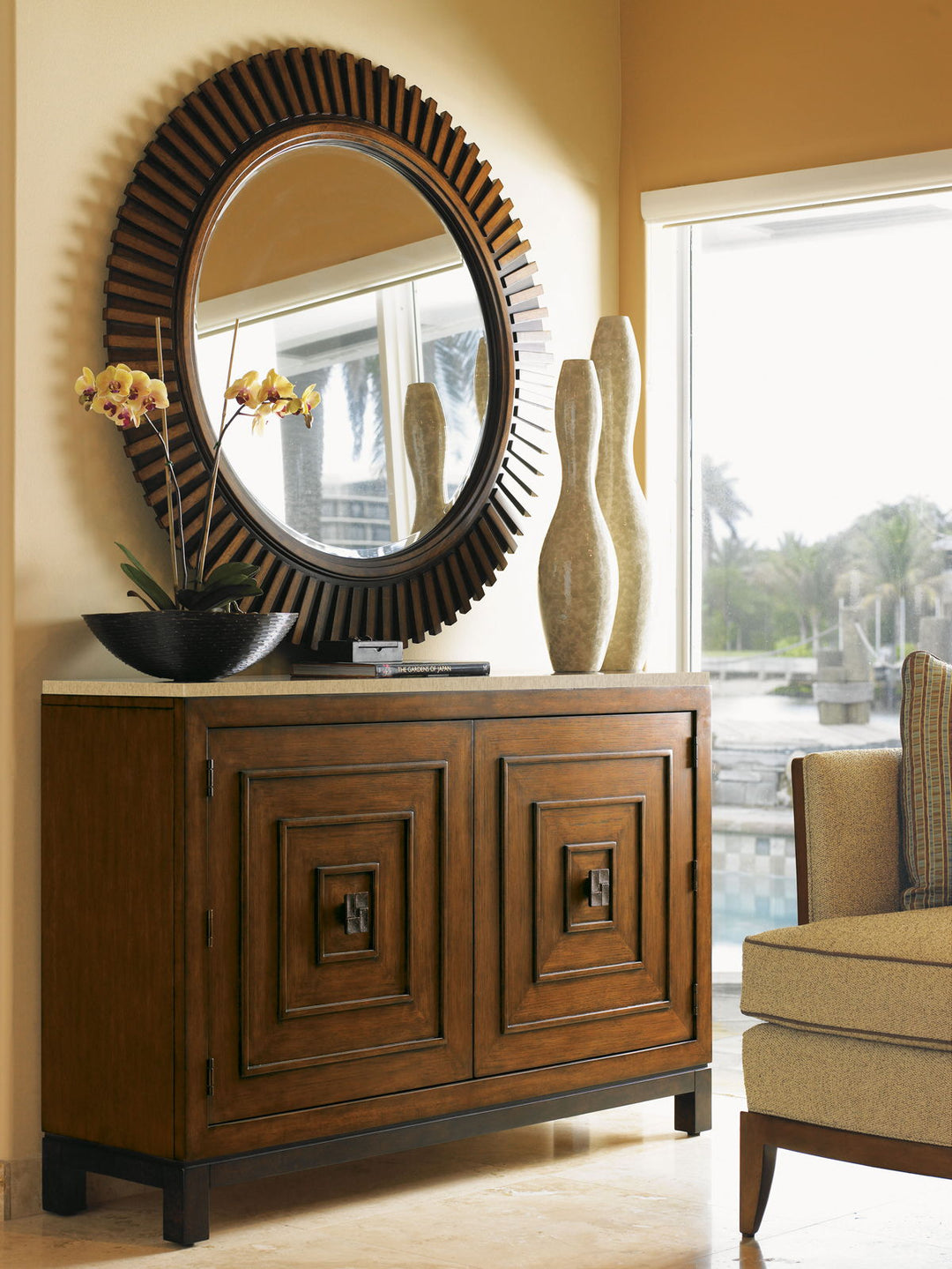 Ocean Club - Reflections Mirror - Dark Brown