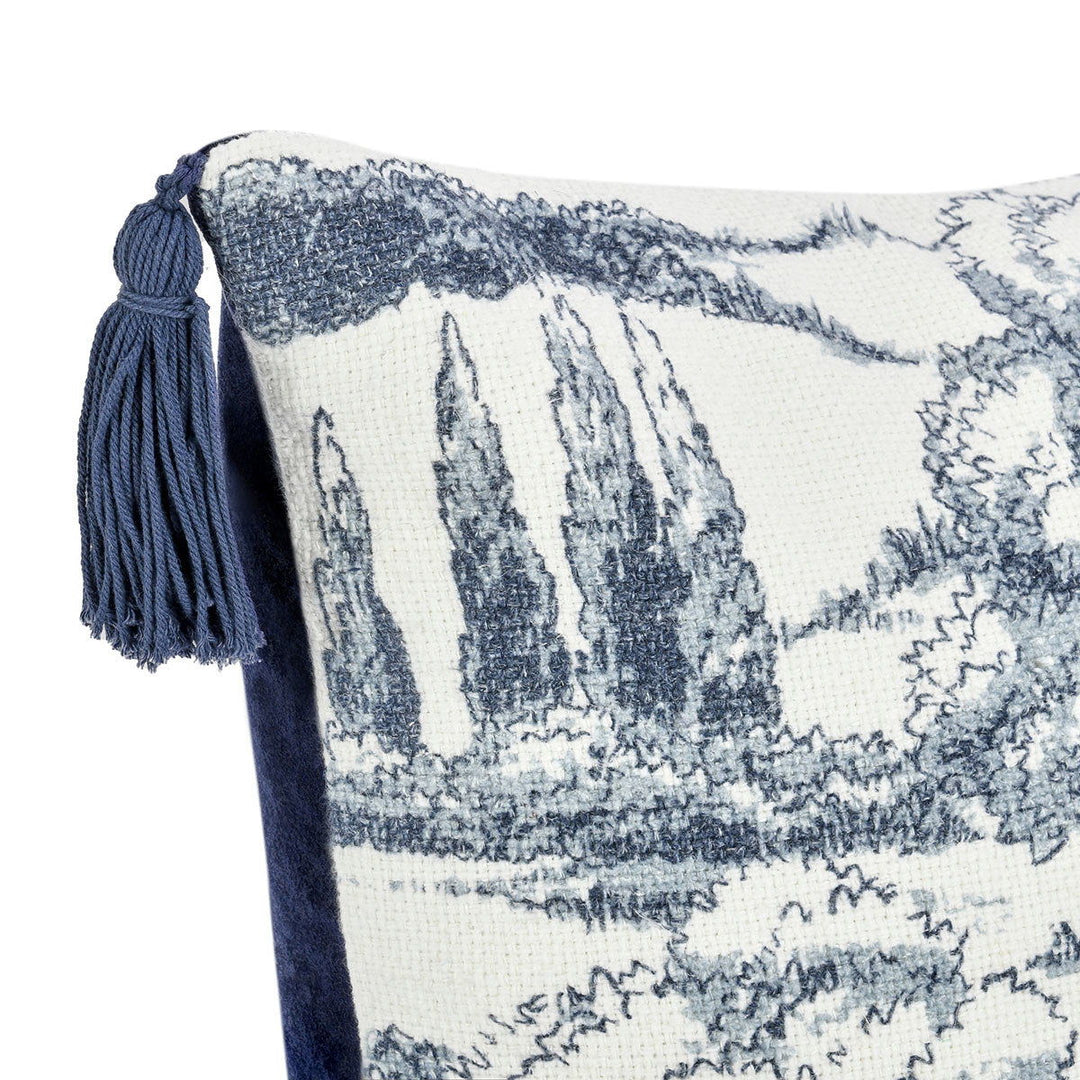 Villa Classics - TL Stonework Pillow - Denim Blue