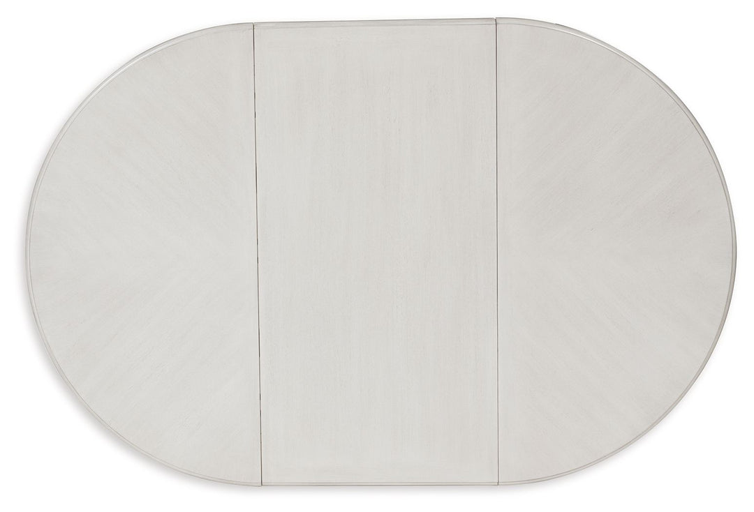 Montelaine - Antique White - Oval Dining Room Extension Table
