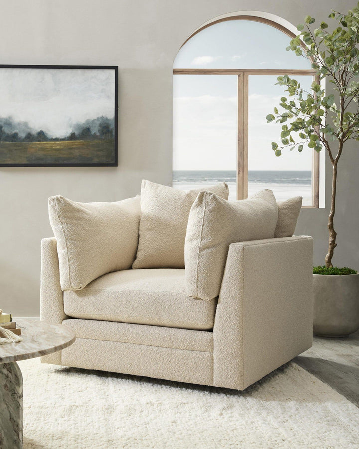Audrey - Upholstered Swivel Chair