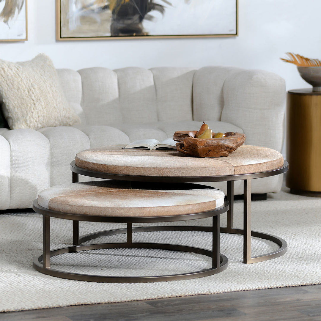 Hayword - Hide Nesting Coffee Tables (Set of 2) - Blonde