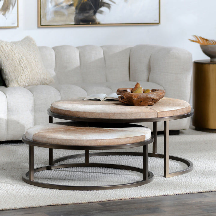 Hayword - Hide Nesting Coffee Tables (Set of 2) - Blonde