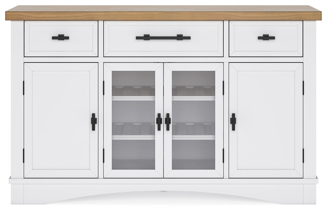 Ashbryn - White / Natural - Dining Room Server