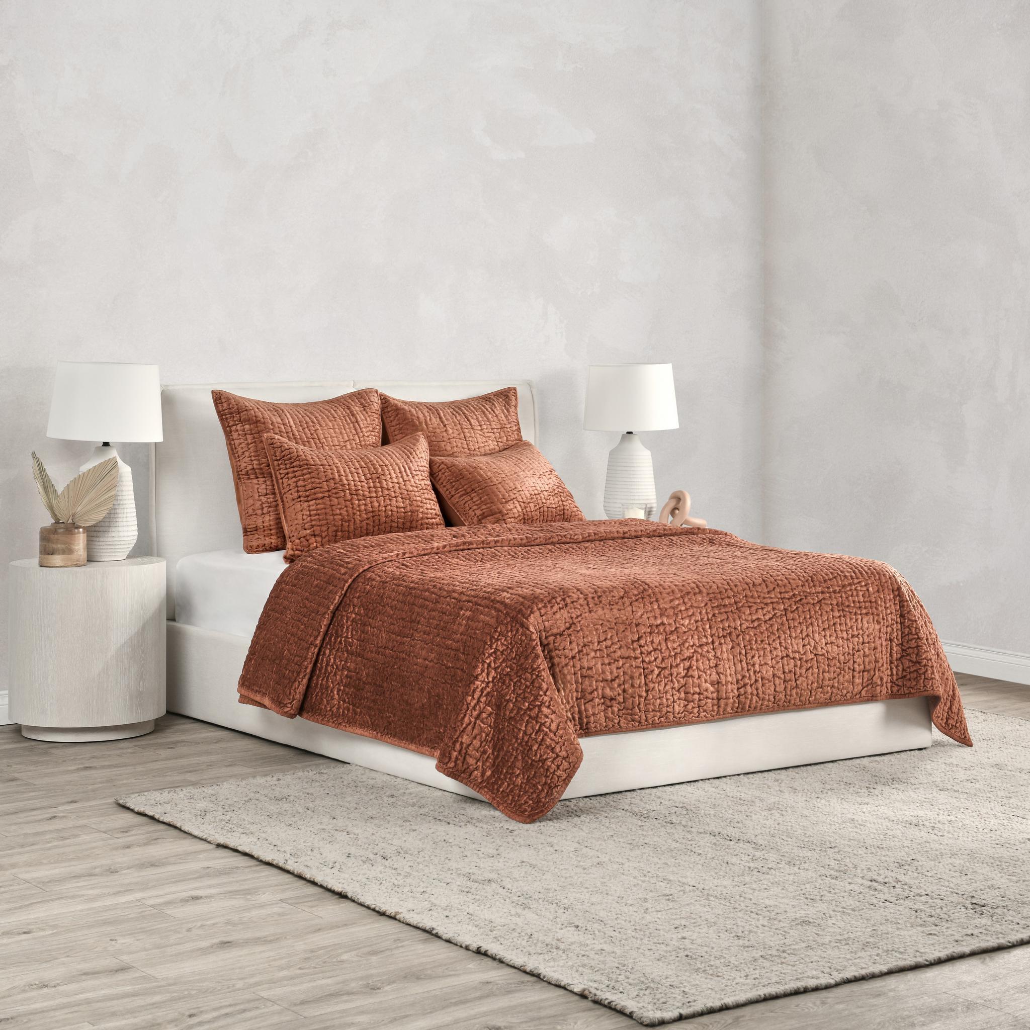 Bari - Velvet Sham - Terra Cotta