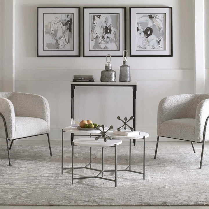 Contarini - Tiered Coffee Table - White