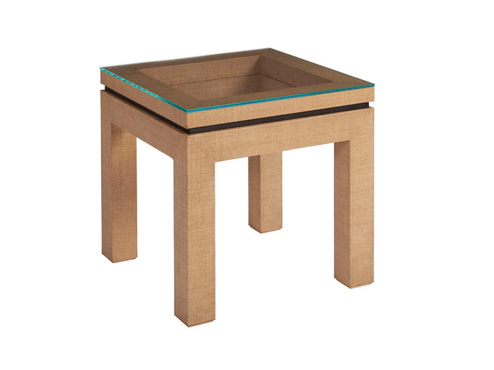 Newport - Harbor Raffia Lamp Table - Light Brown