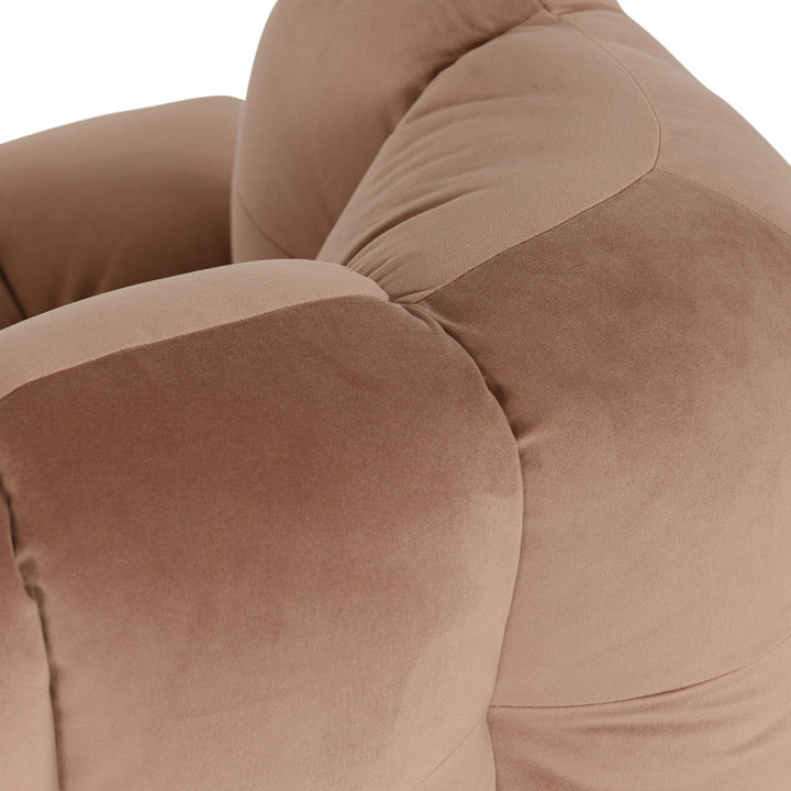 Petra - Velvet Sofa - Brown
