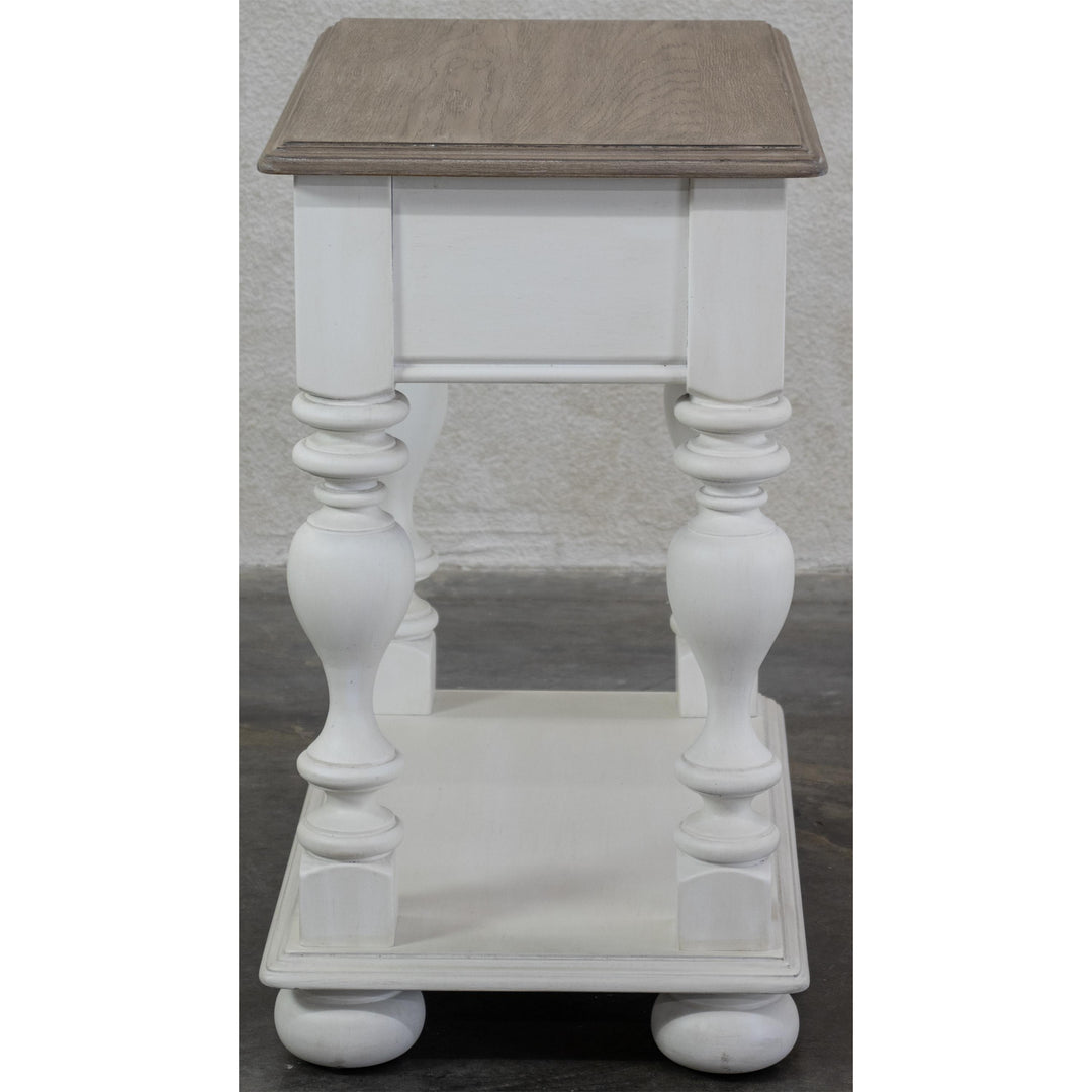 Jameson - Chairside Table - White