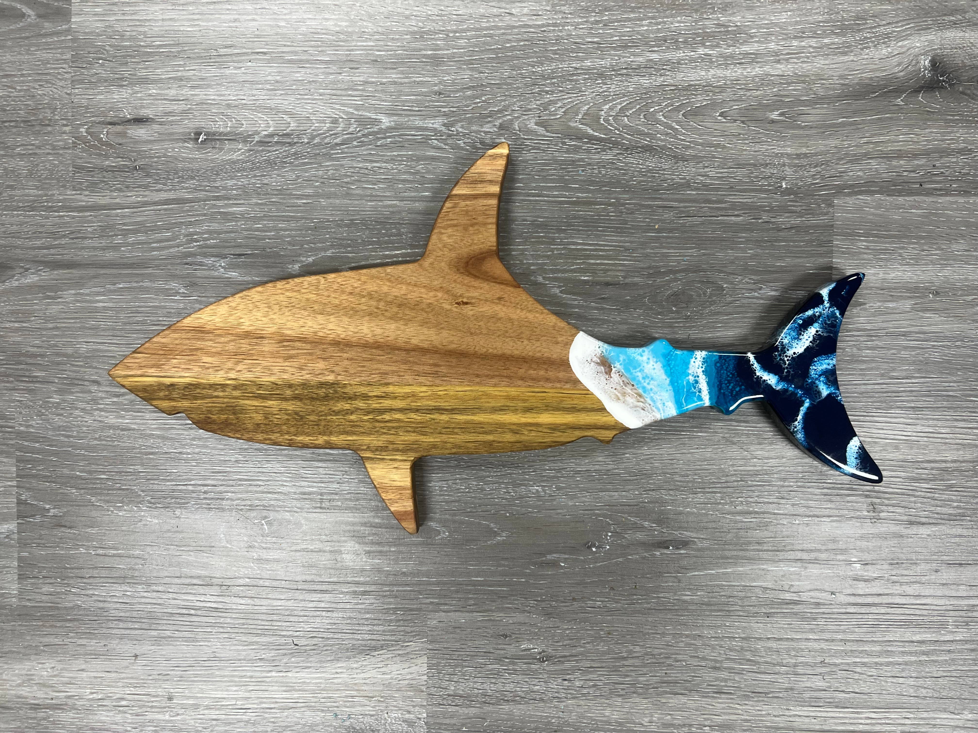 Shark-cuterie and cheese board: Ocean