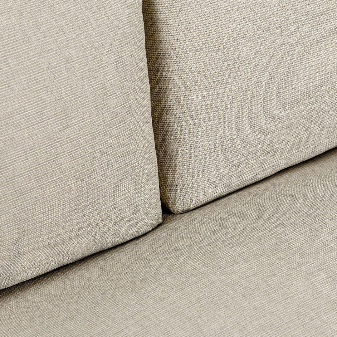 Livia - Teak Outdoor Sofa - Taupe
