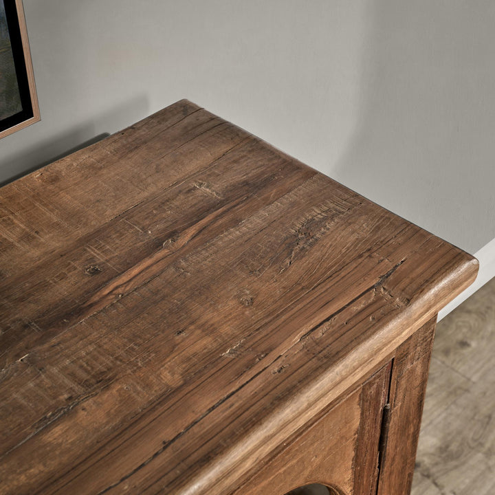 Zion - Wood 4 Door Cabinet - Natural
