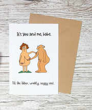 Funny Anniversary Card, Love Card, Couple Card