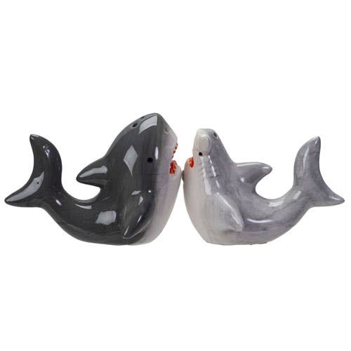 Sharks Salt and Pepper Shakers Set
