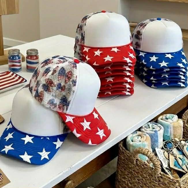 Patriotic Bows Foam Trucker Hat