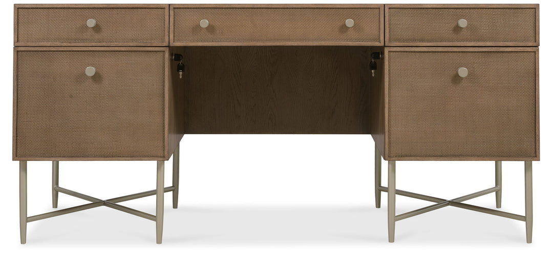 Sonnet - Sonnet Executive Desk - Dark Gray