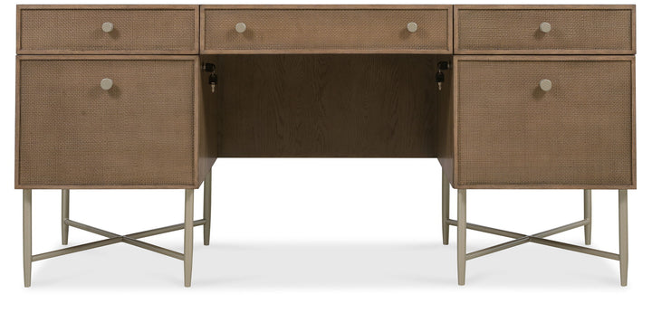 Sonnet - Sonnet Executive Desk - Dark Gray