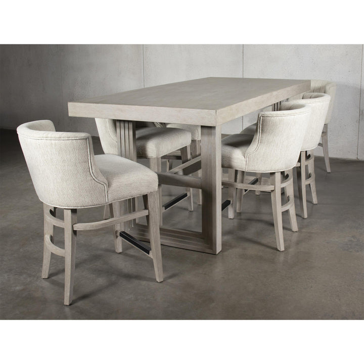 Cascade - Upholstered Curve-Back Counter Stool (Set of 2) - Dovetail