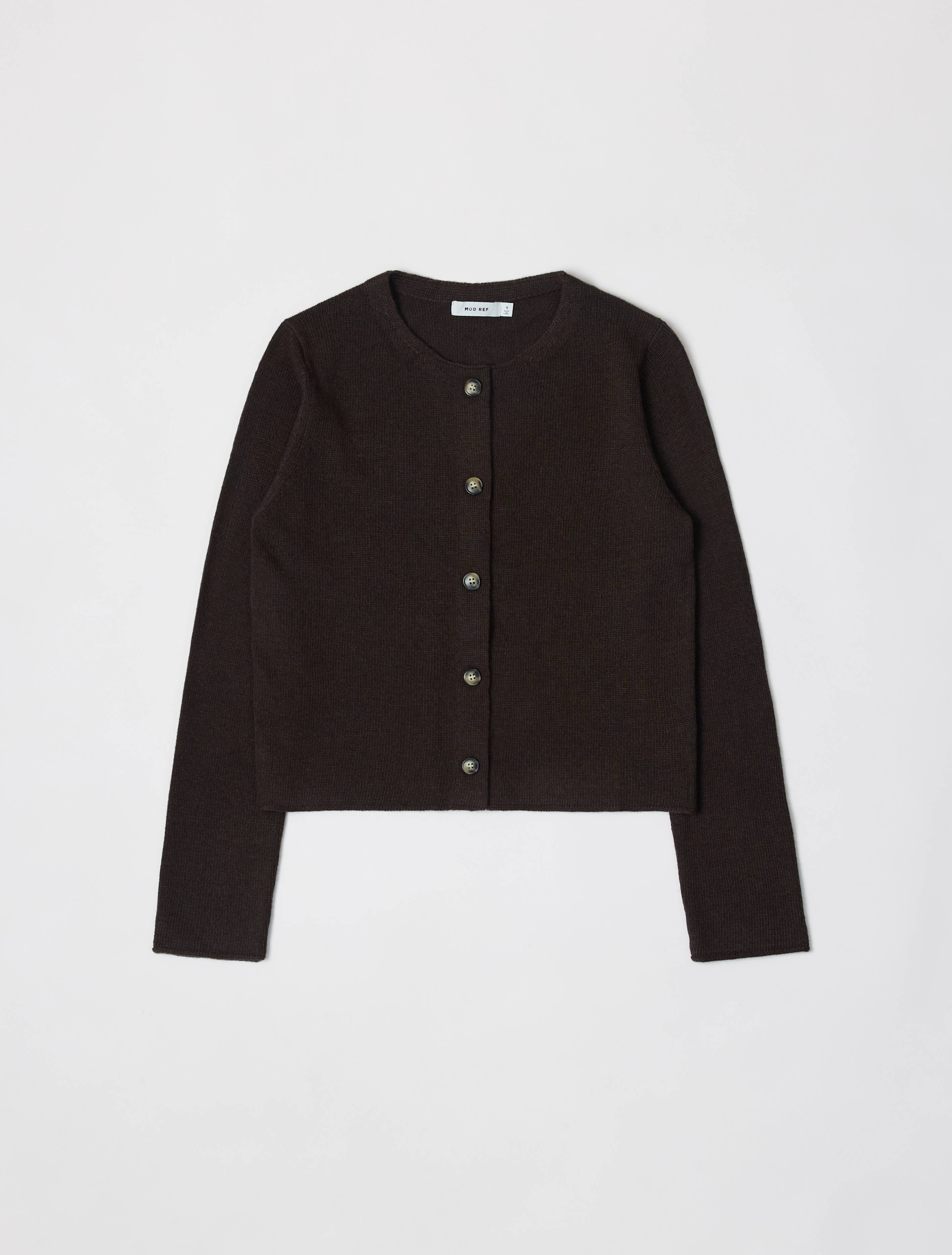 The Molly Cardigan | Lightweight Cropped Cardigan: SAND / MEDIUM