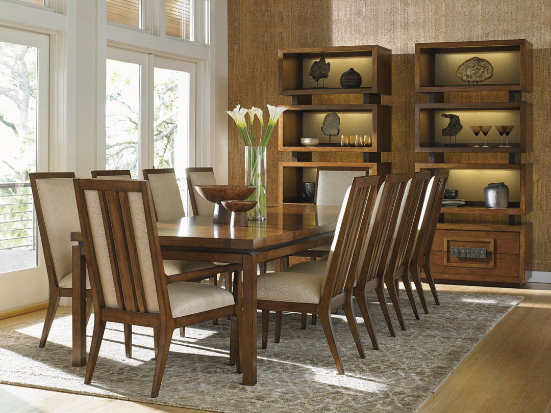 Island Fusion - Tonga Tiered Bookcase - Dark Brown
