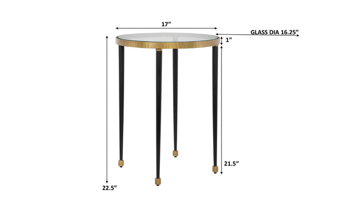 Stiletto - Side Table - Antique Gold