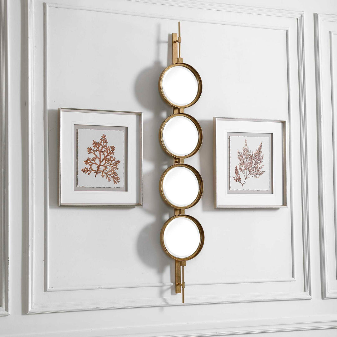 Button - Mirror - Gold