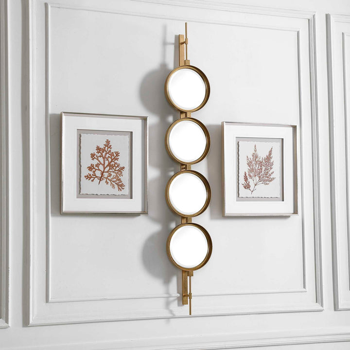Button - Mirror - Gold