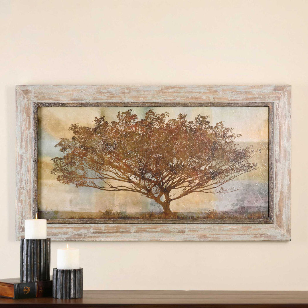 Autumn Radiance Sepia - Framed Art - Light Brown