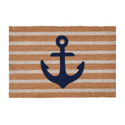Doormats - Anchors Away Doormat - Navy/Natural