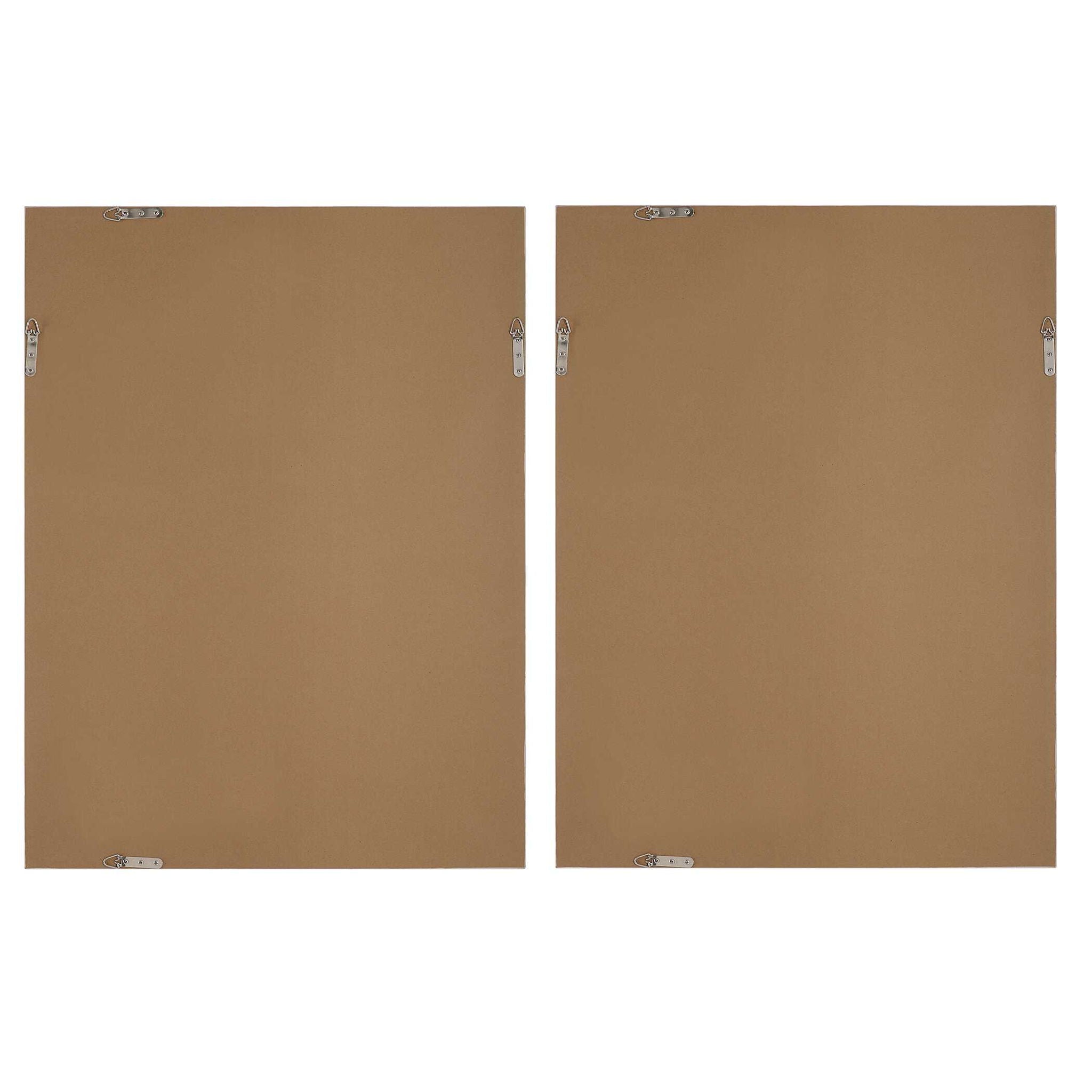 Seabreeze - Abstract Framed Canvas Prints (Set of 2) - Light Blue
