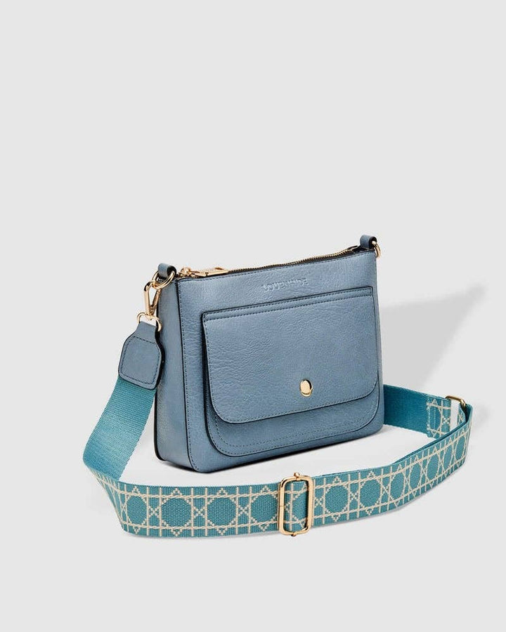 Lizzie Ezra Crossbody Bag - Chambray
