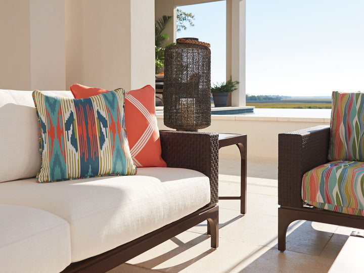 Abaco - Lounge Chair - Dark Brown / Green