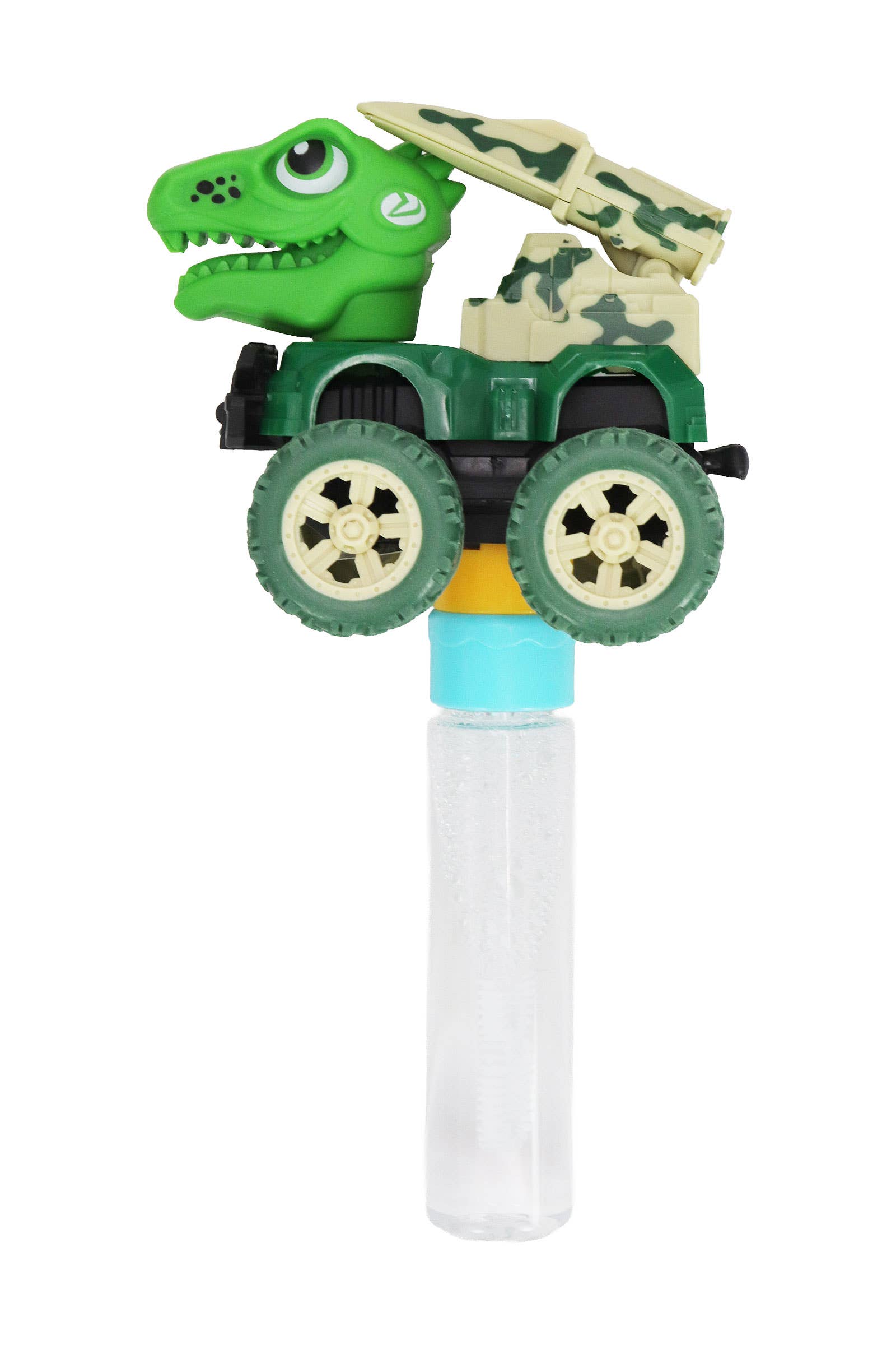 Dinosaur Wind-up Car 3 Hole Bubble Stick Wand