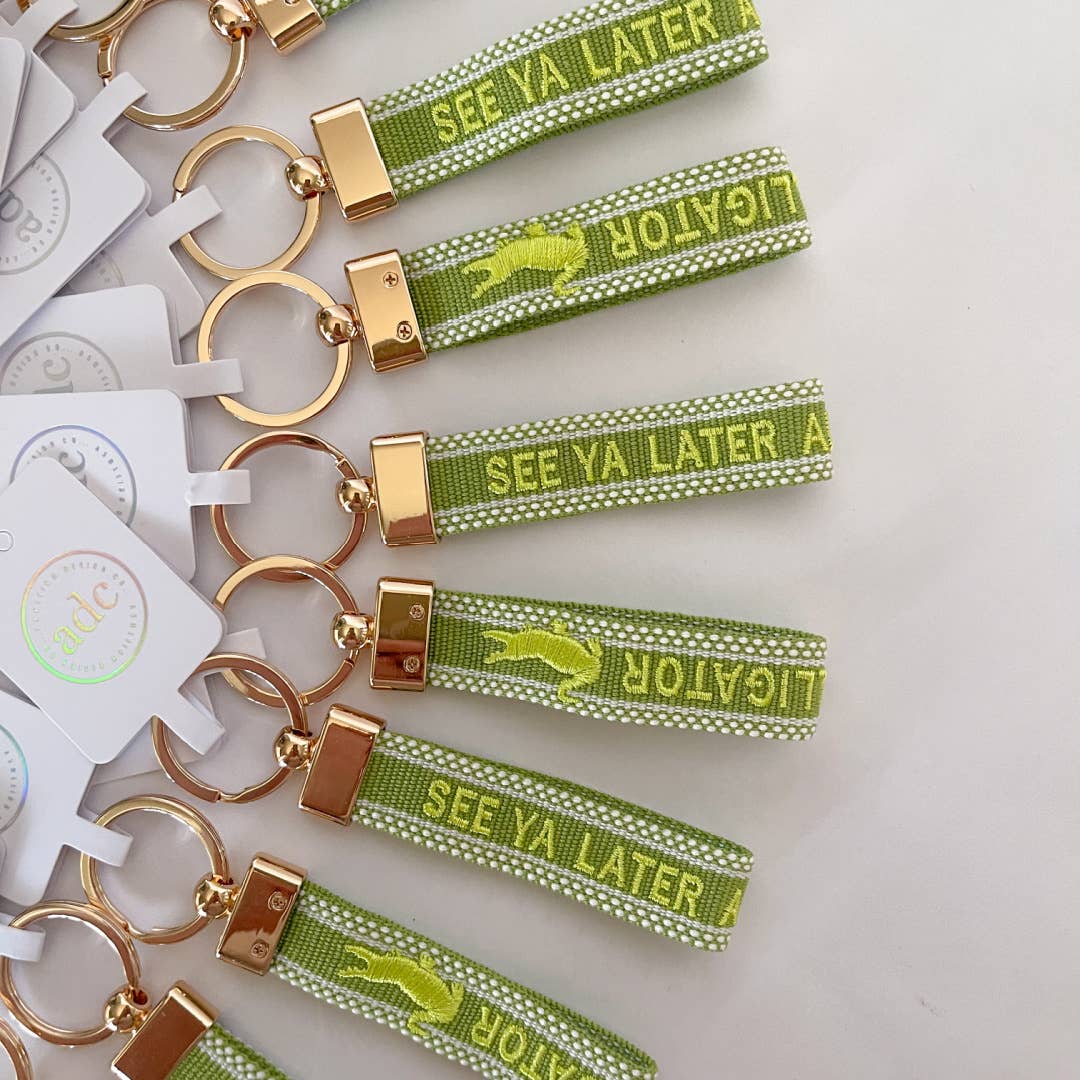 SEE YA LATER ALLIGATOR Keychain *ADC Exclusive Band*