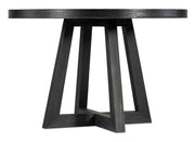 Chapman - Shou Sugi Ban Petite Round Dining Table - Black