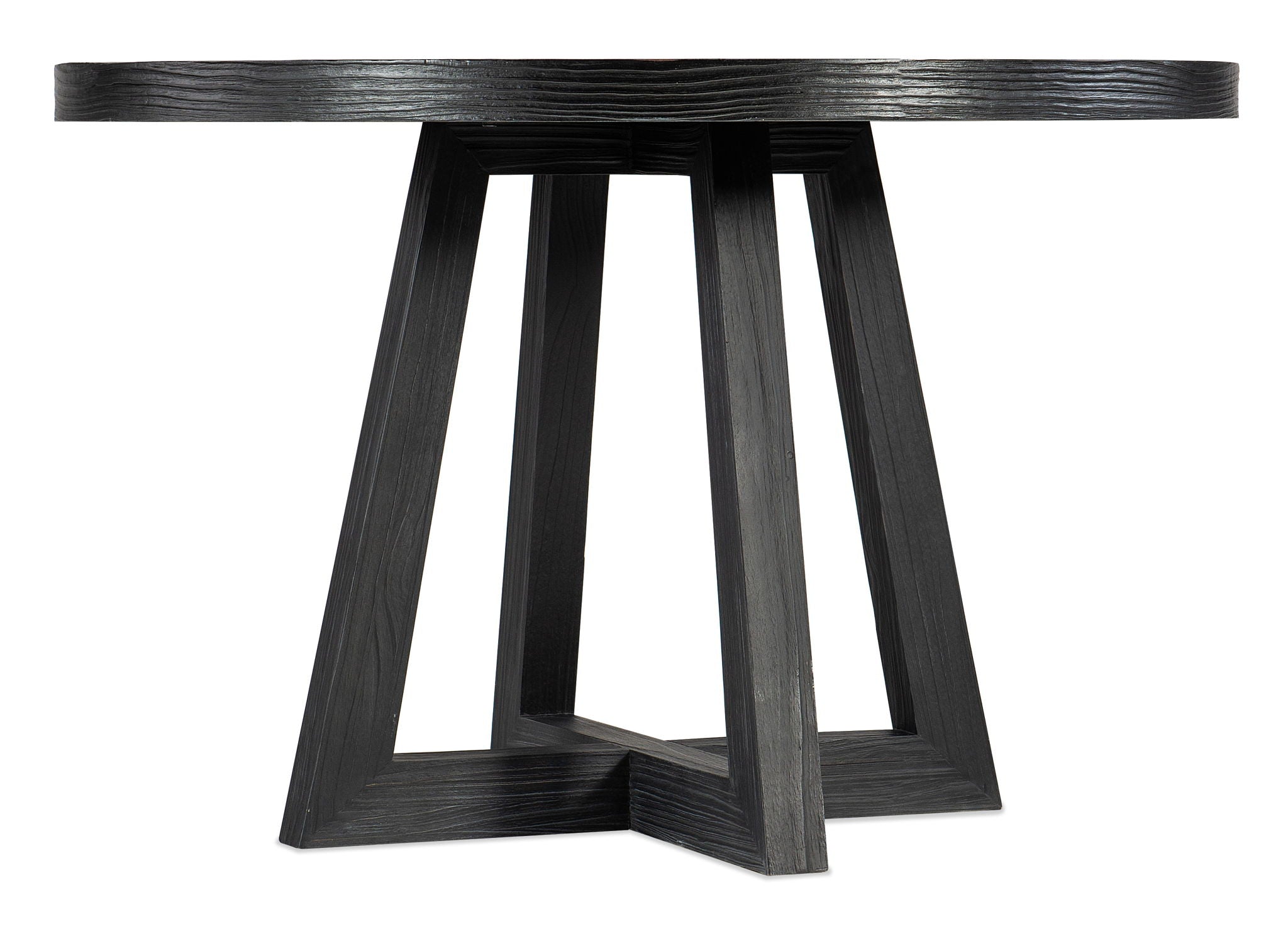 Chapman - Shou Sugi Ban Petite Round Dining Table - Black