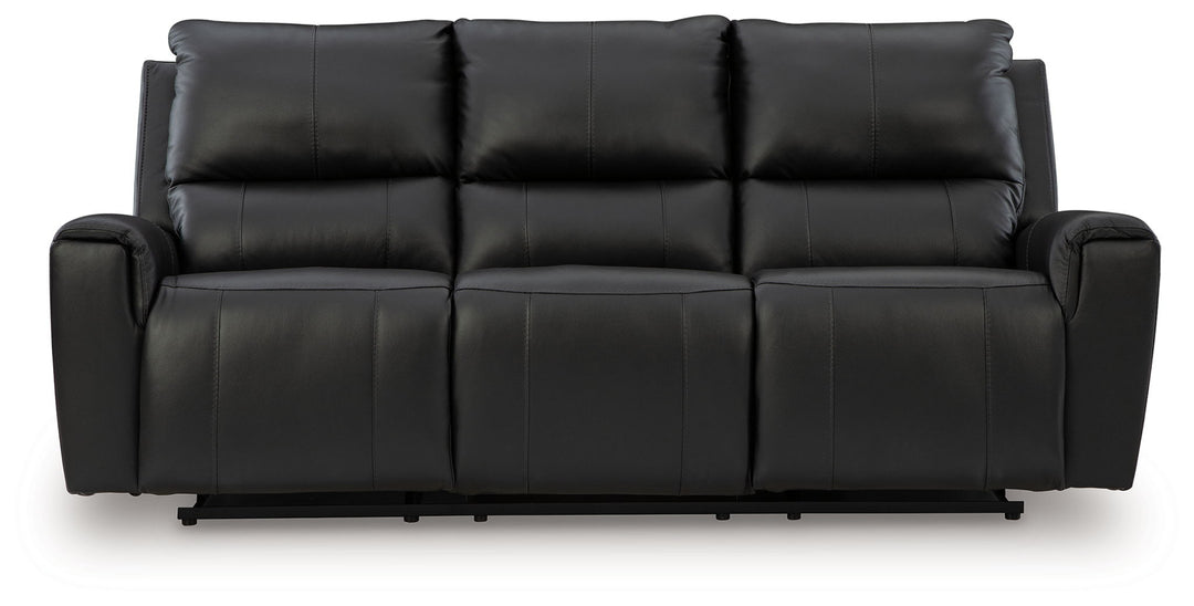 Glossmore - Black - Reclining Sofa