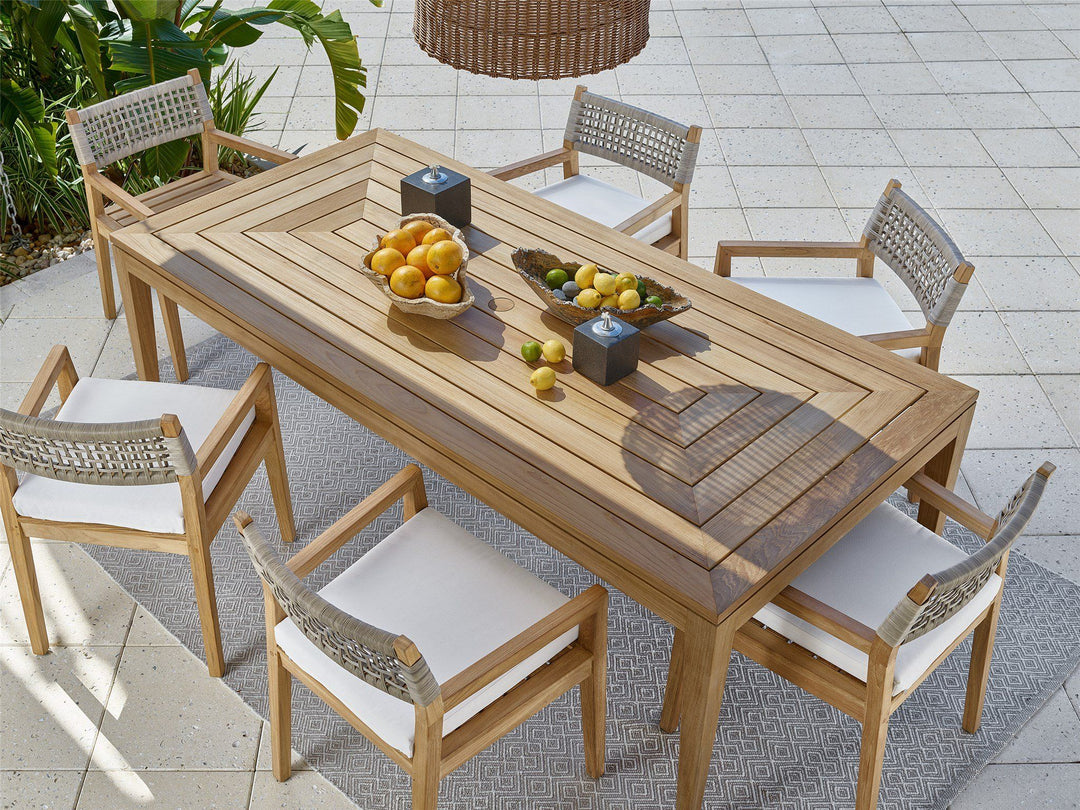 Coastal Living Outdoor - Chesapeake Rectangular Dining Table - Light Brown