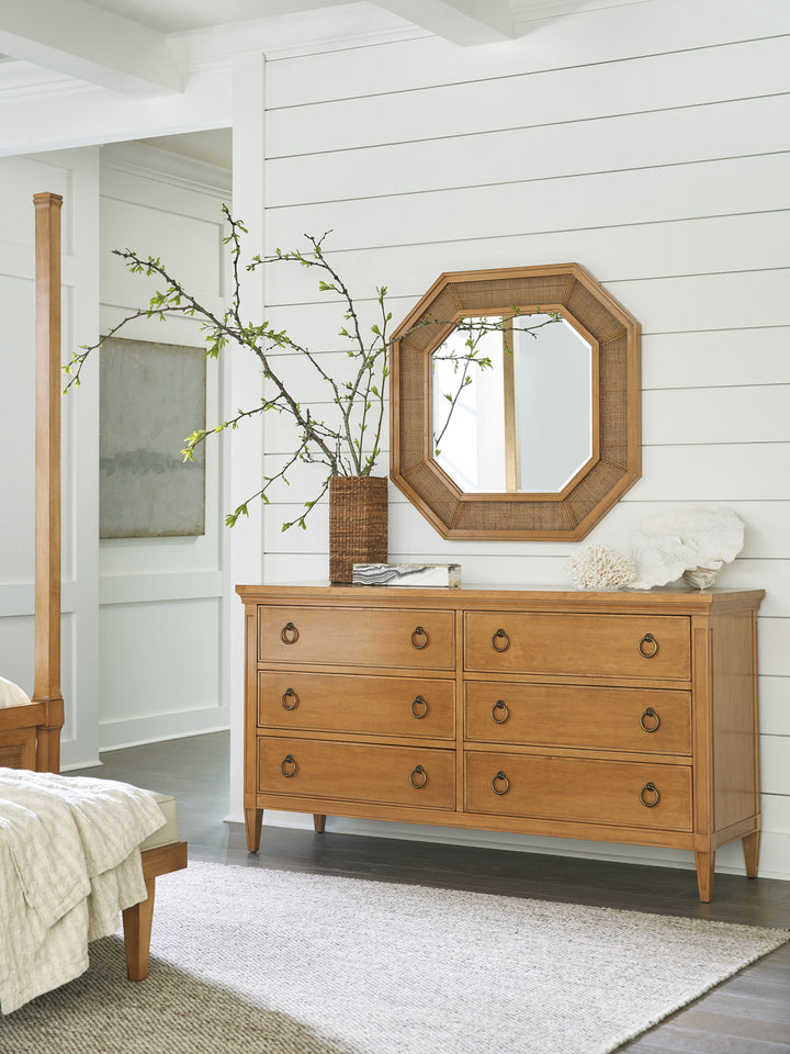 Laguna - Thalia Octagonal Mirror - Light Brown