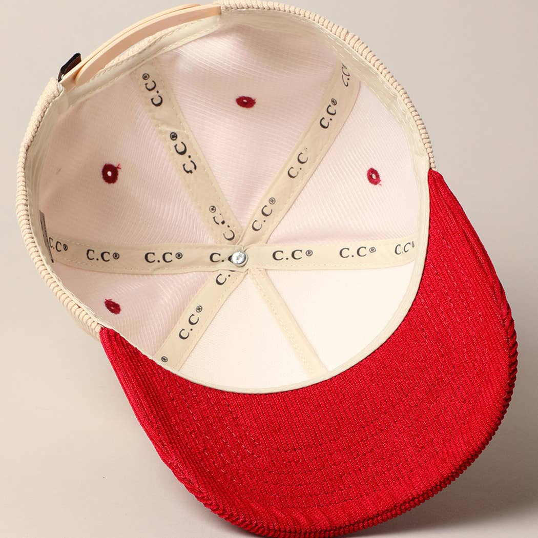 Fuck Off Disrespectfully Corduroy Trucker Baseball Cap