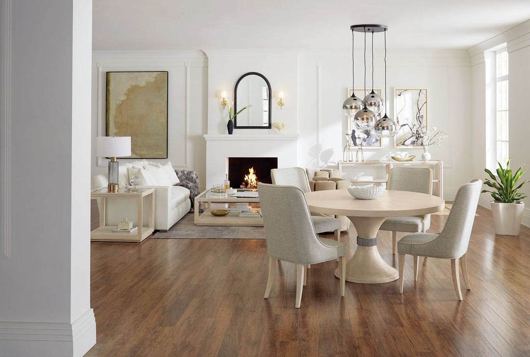 Nouveau Chic - Rectangle Wood Dining Table With 1-22in Leaf - Light Brown