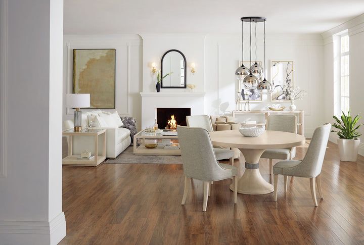 Nouveau Chic - Rectangle Wood Dining Table With 1-22in Leaf - Light Brown